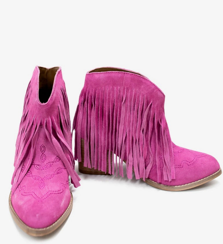 Amos Fringe booties