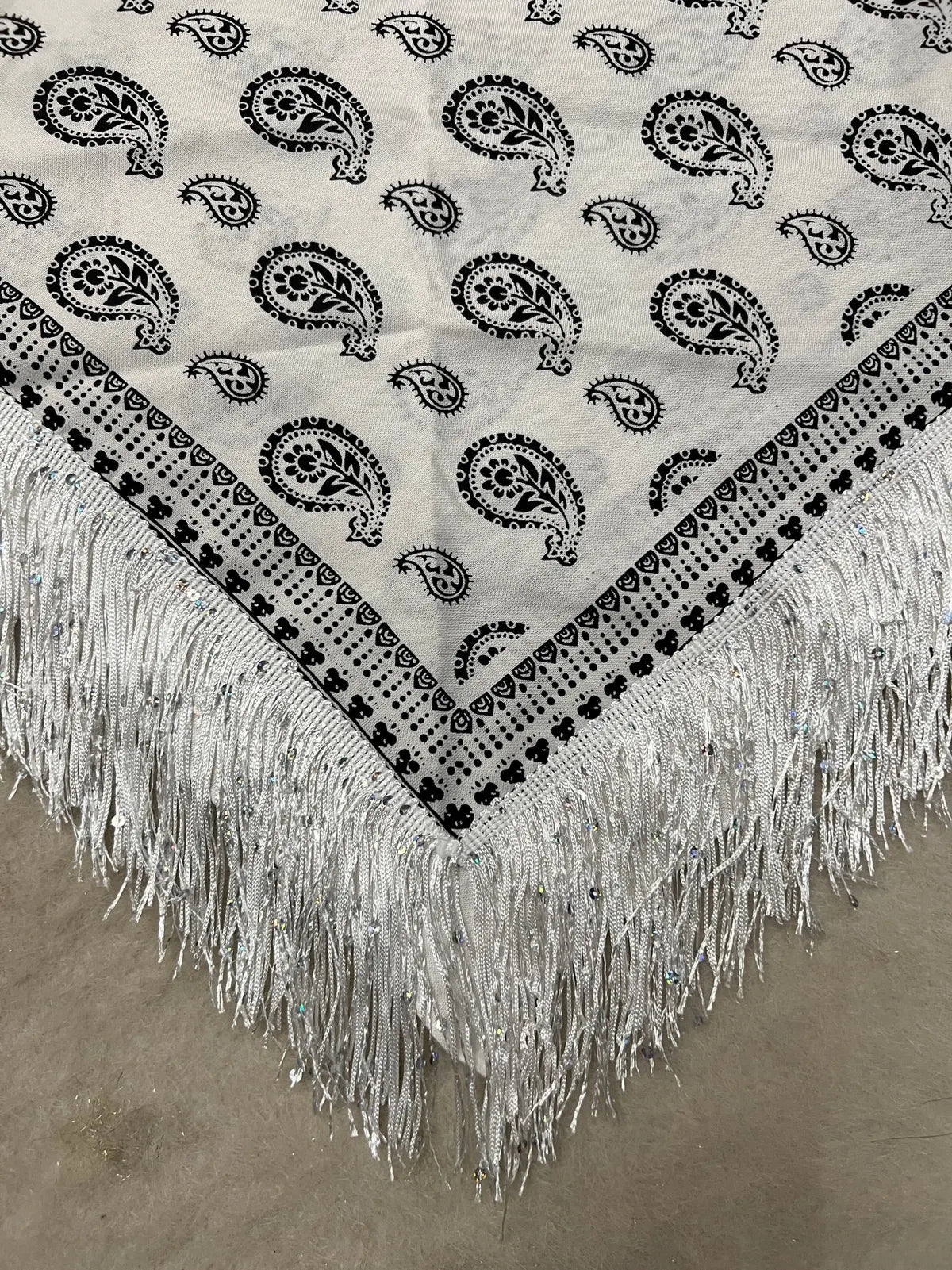 Sequin Fringe Bandana