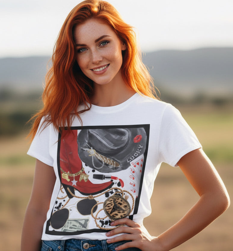 Lucky Lady graphic top