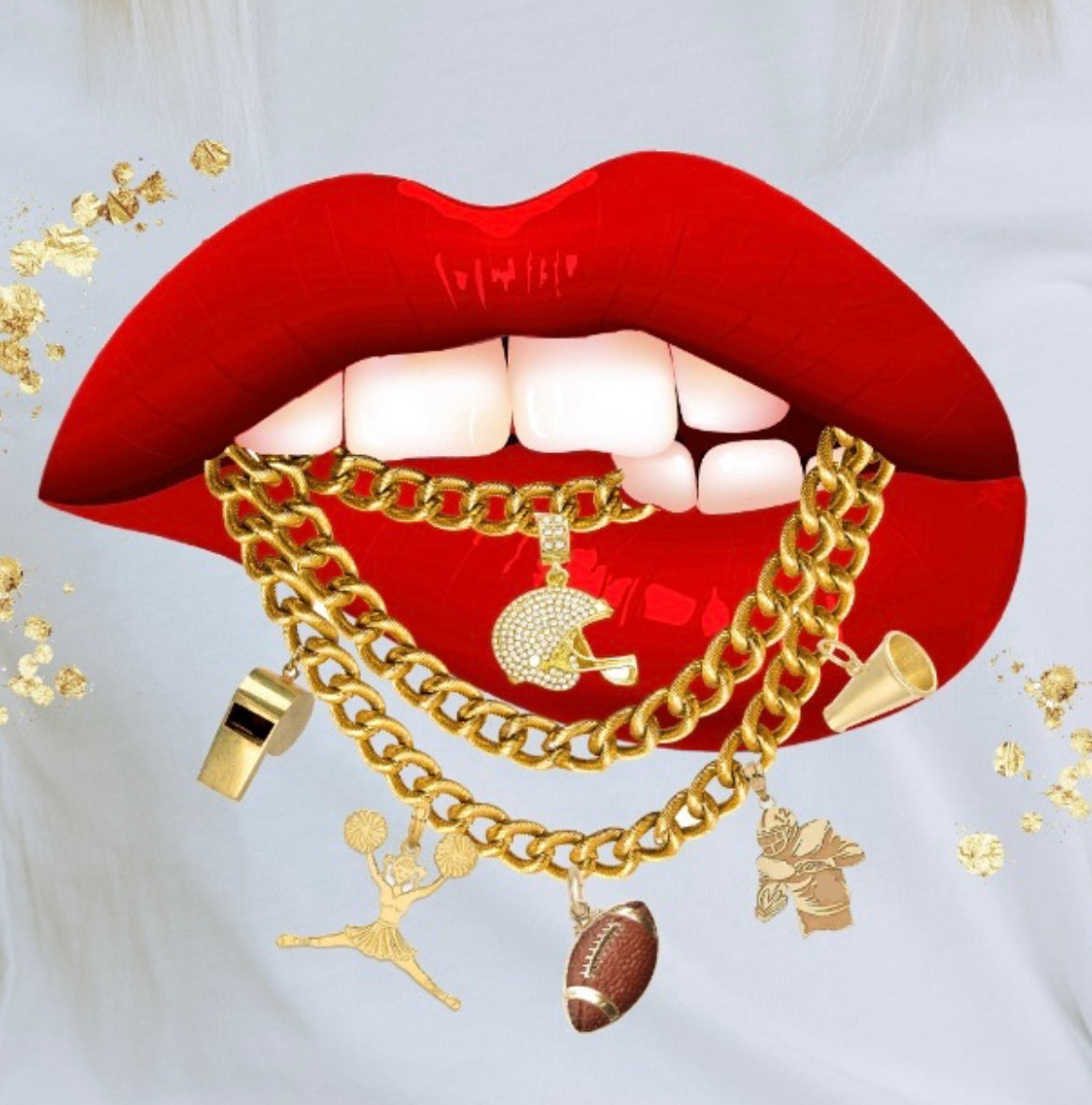 Game Day Glam graphic top