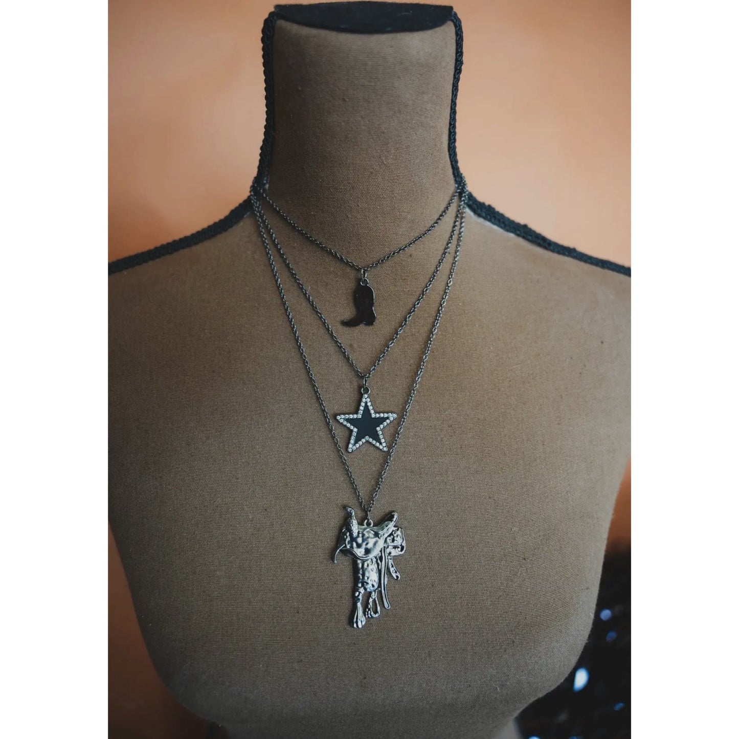 Blazin’ Cowgirl necklace