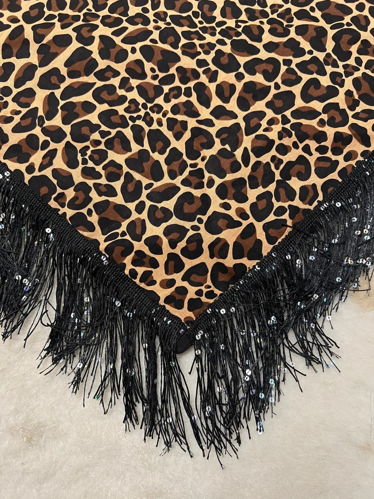 Sequin Fringe Bandana