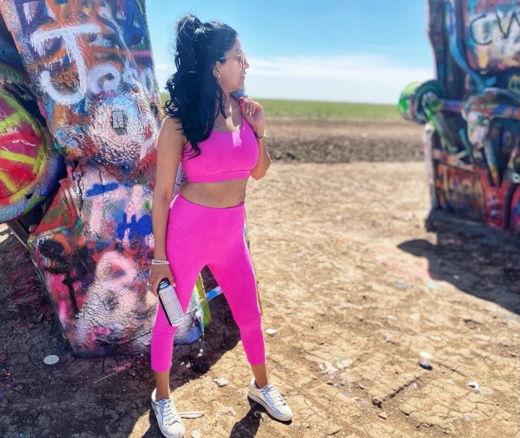 Rockin' Roses sports bra