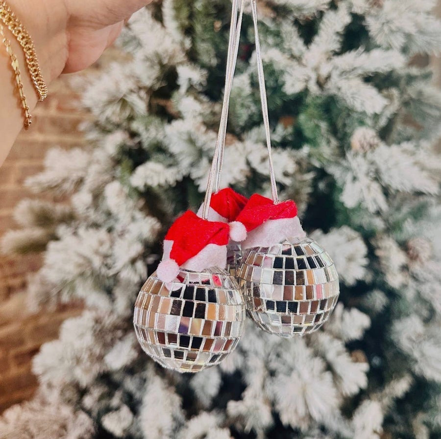 Santa Disco car charm