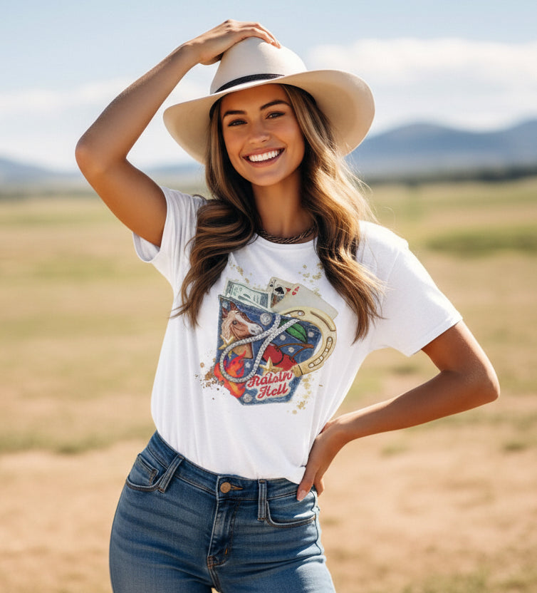 Raisin’ Hell graphic top