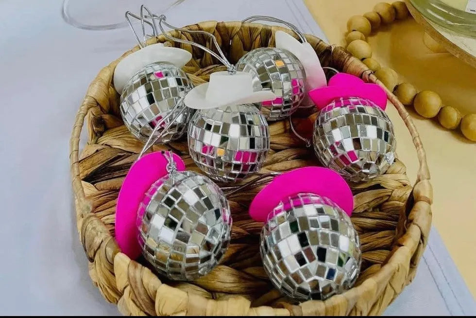 Disco Cowgirl car charm