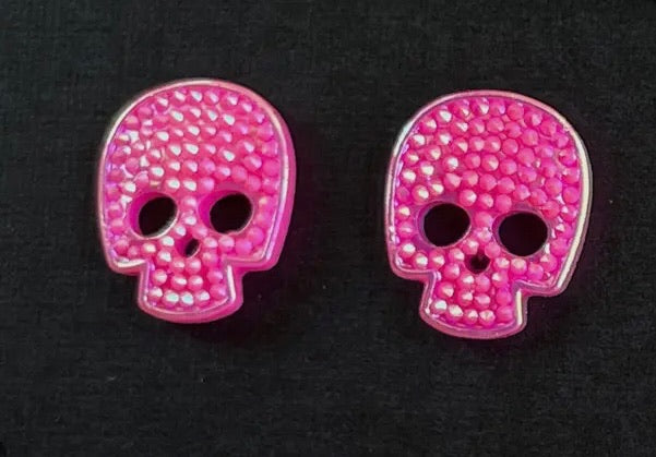 Pink Skull earrings