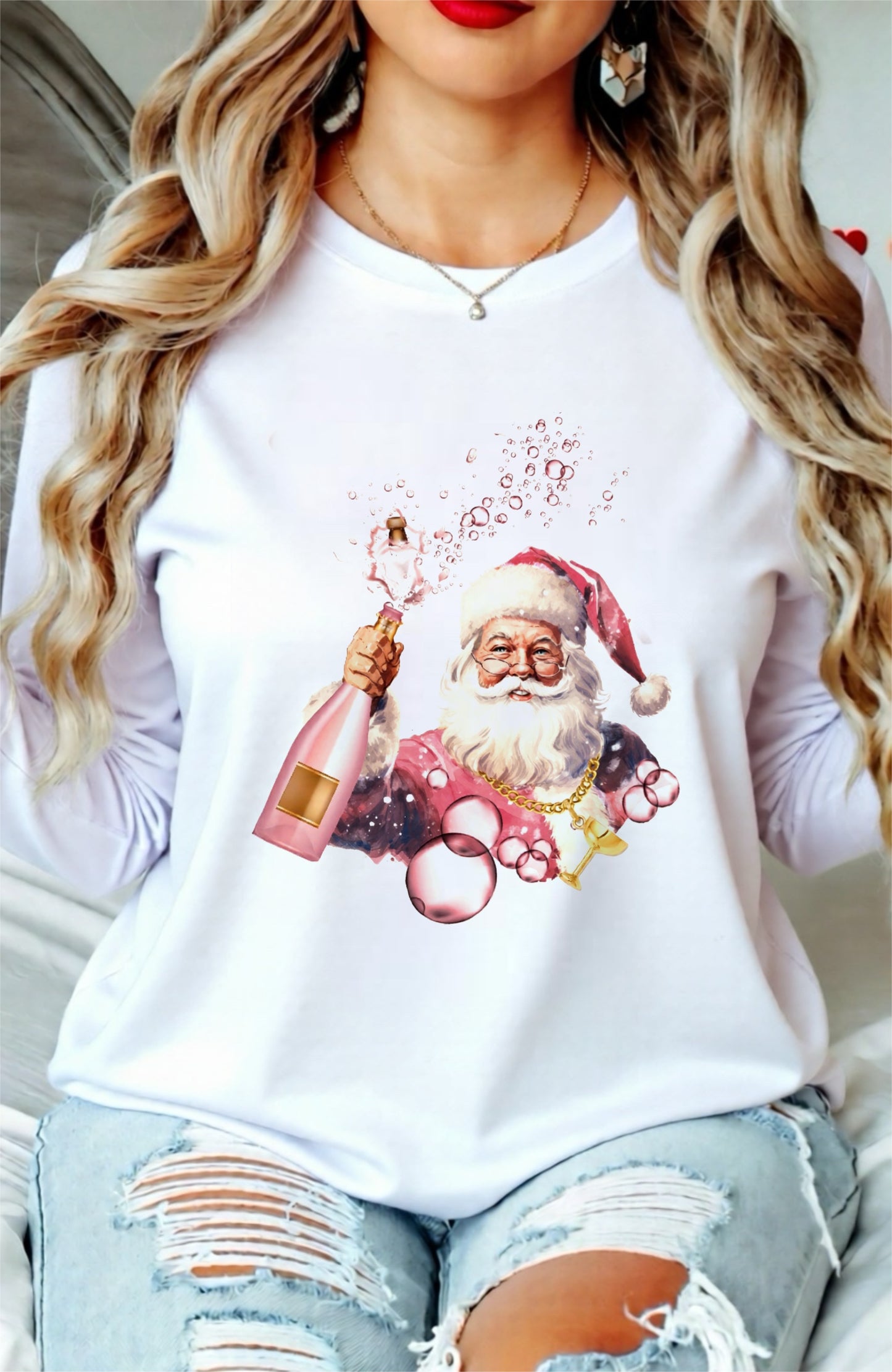 Sippin’ With Santa graphic top