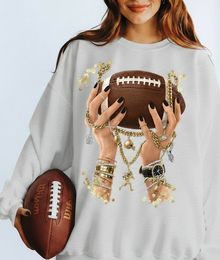 Gridiron Glam graphic top
