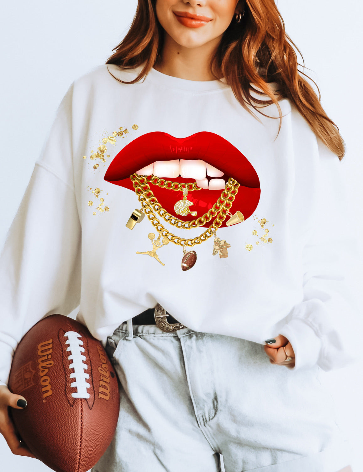 Game Day Glam graphic top