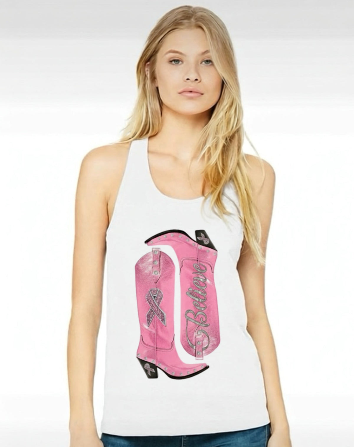 Boots For A Cure graphic top