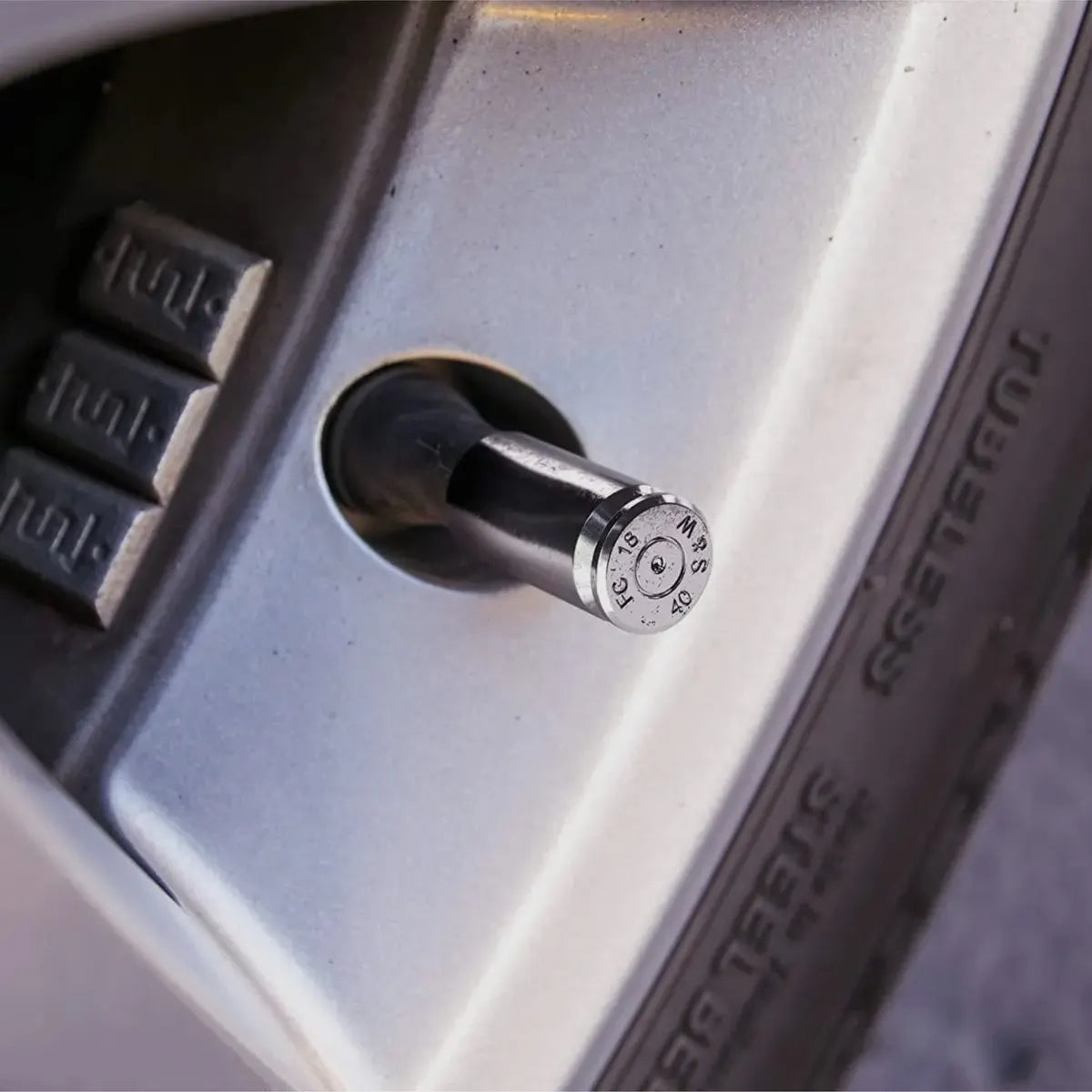 40 Caliber Casing tire cap set