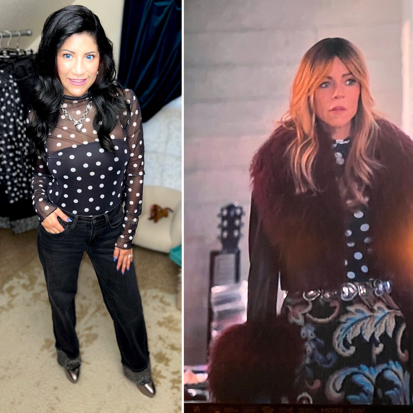 Excuse us while we scream 😍

Morgan on High Potential is rocking a look just like our Dot Your Heart Out top — and YES, we have it in store + online!

If it’s good enough for TV, it’s good enough for your closet 💁‍♀️
Shop it now at Southern Styles Boutique before it sells out! 
