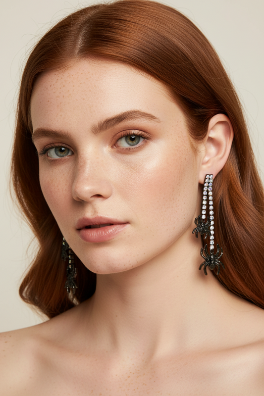 Web Of Glitz earrings