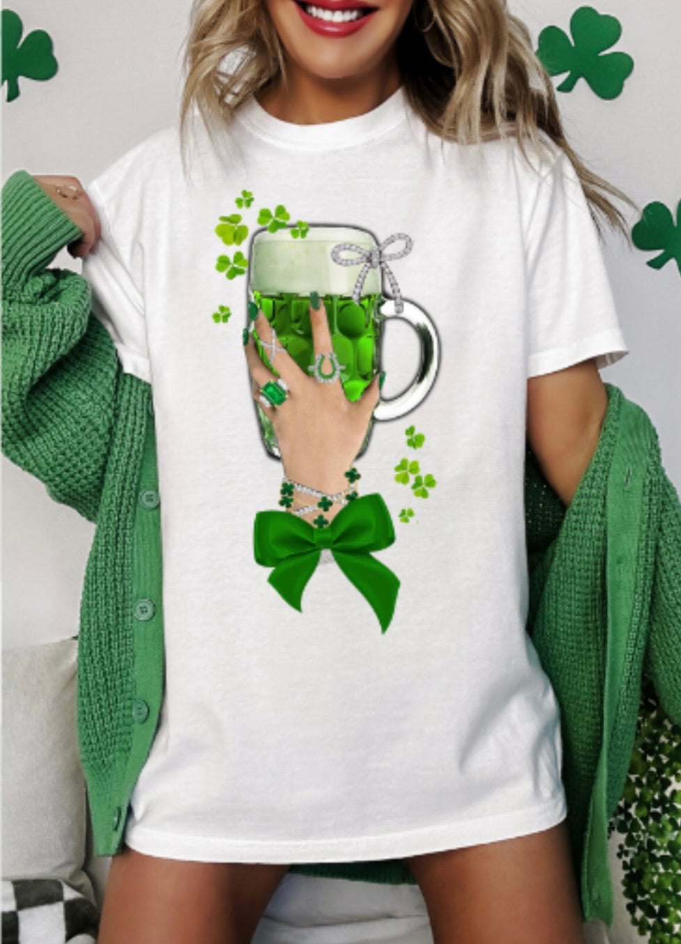 St. Patrick’s Day Cheers tee/LS tee/cropped hoodie/sweatshirt