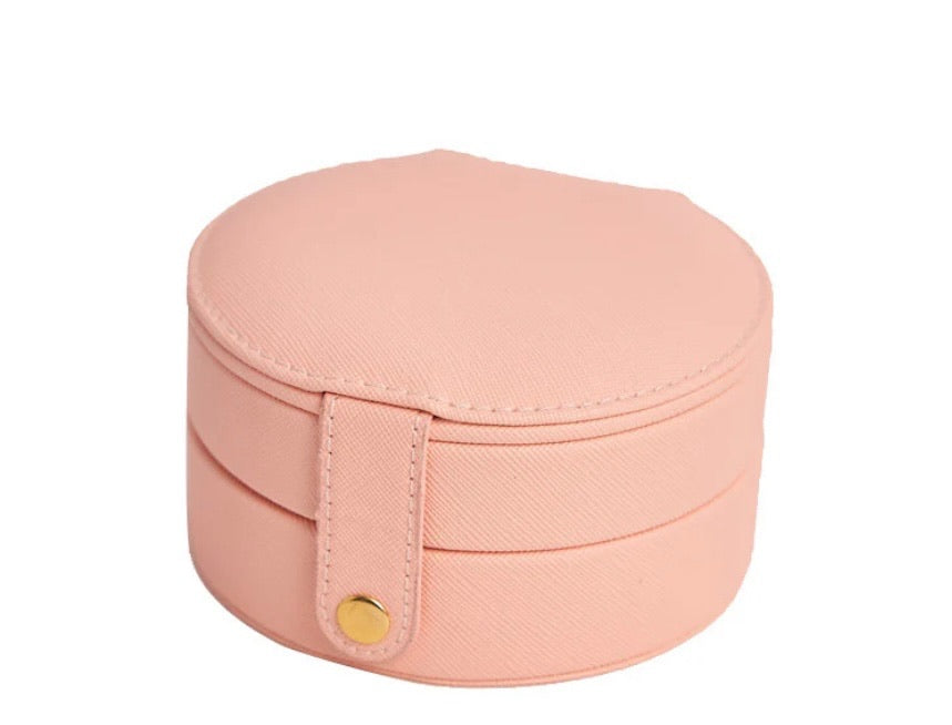 Round Travel Jewelry Case