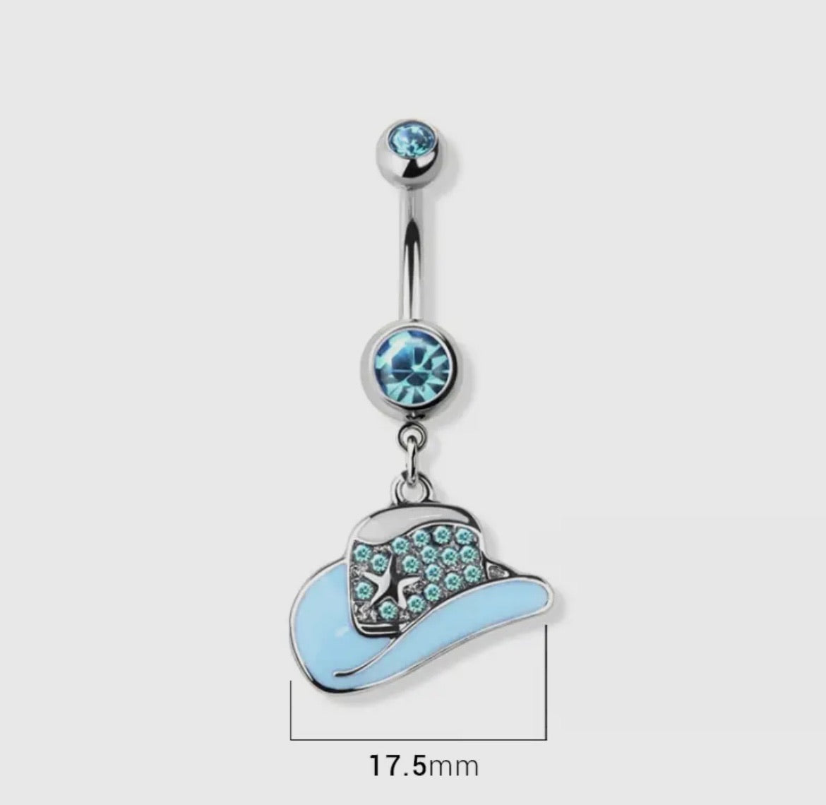 Hats Off Babe belly button ring