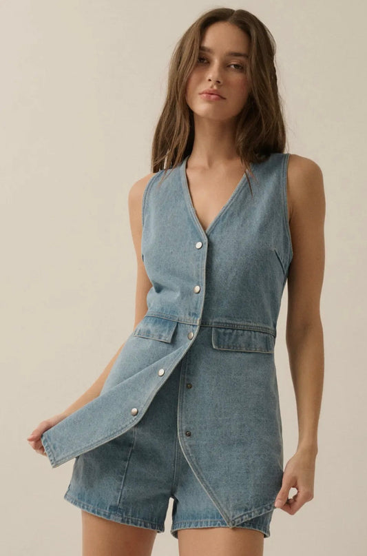 Denim Diva romper