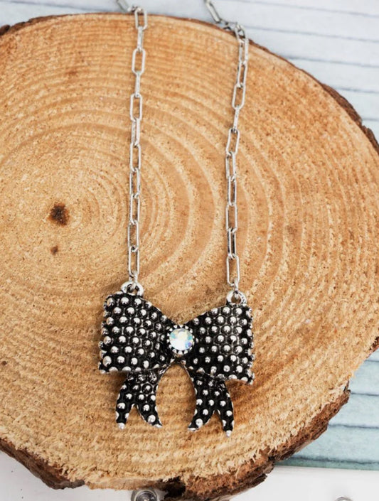 Bad To The Bow necklace