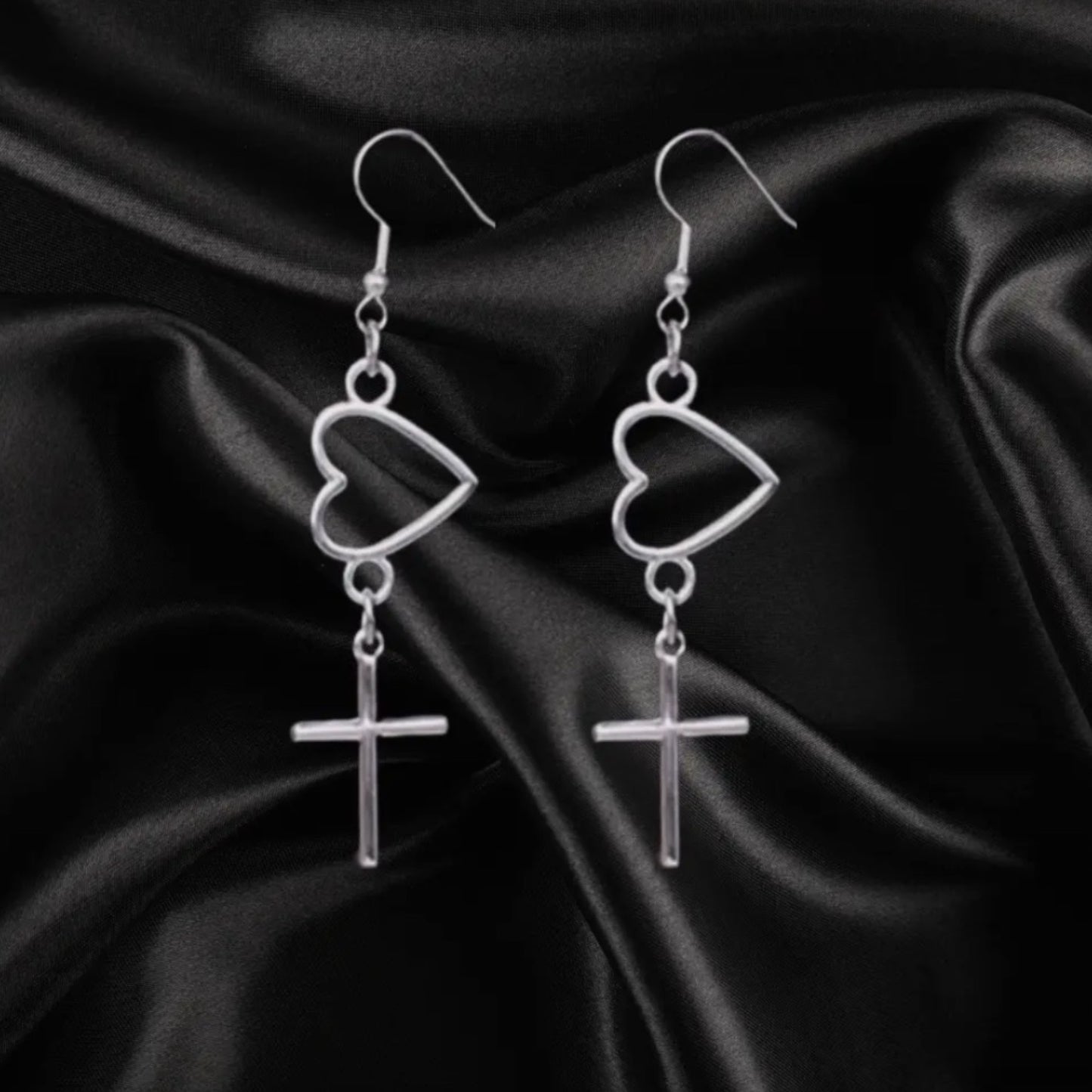 Cross My Heart earrings