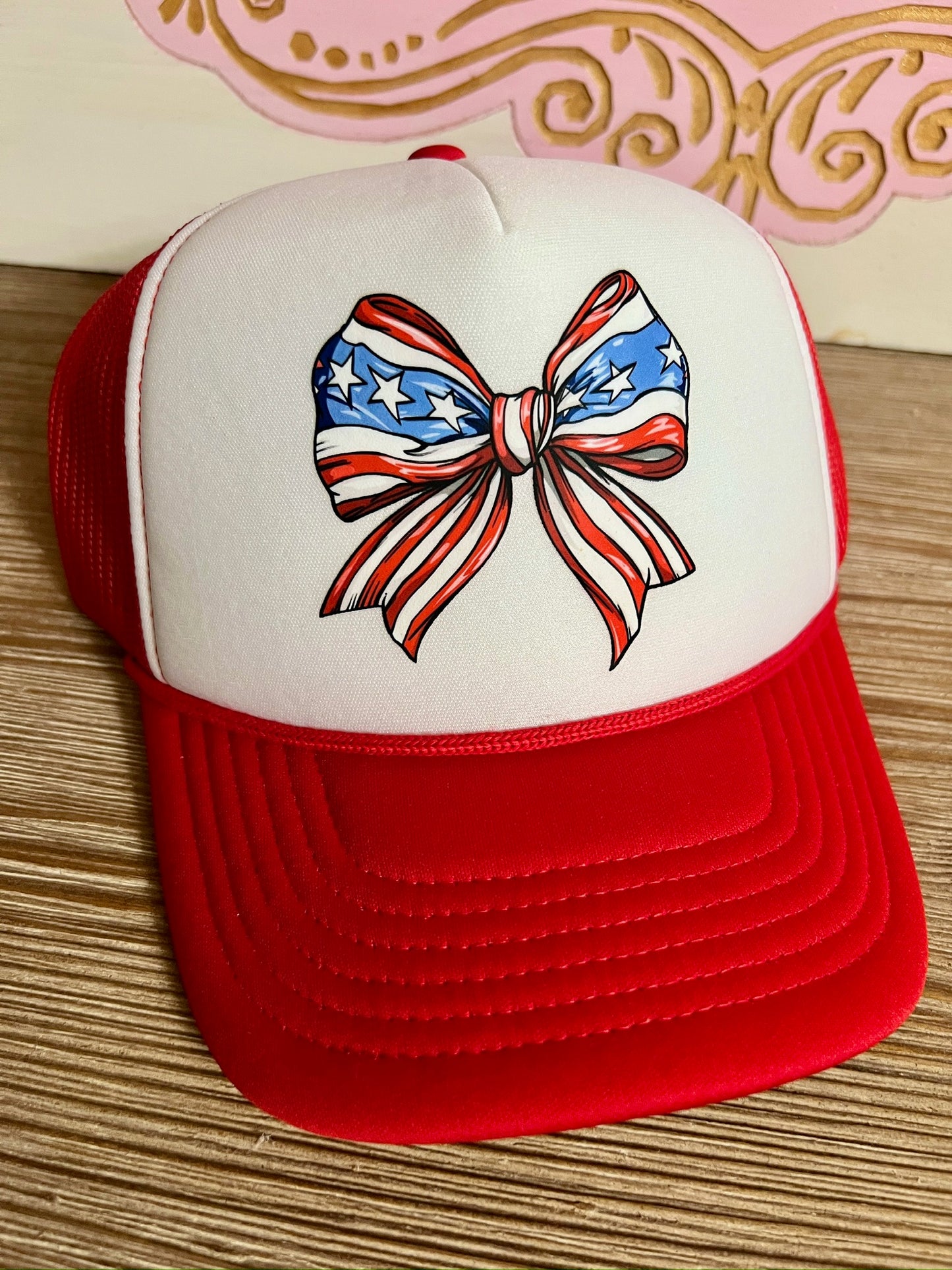 Boujee Bow trucker hat