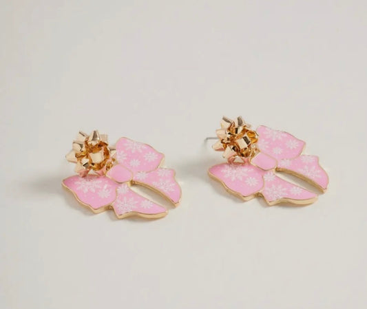 Pretty In Pinkmas earrings