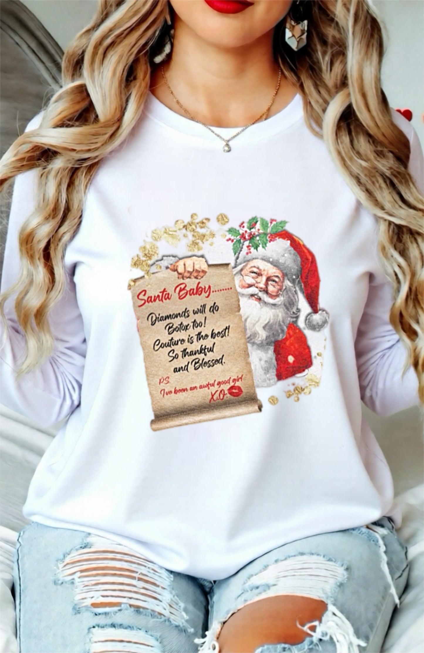 Dear Santa Baby graphic top