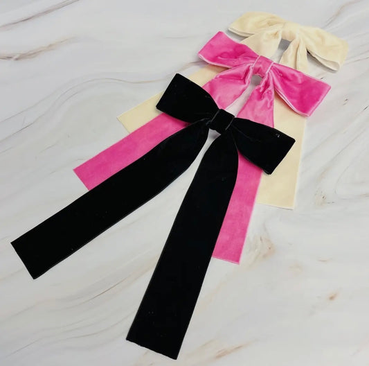 Simply Velvet Bow hair clip