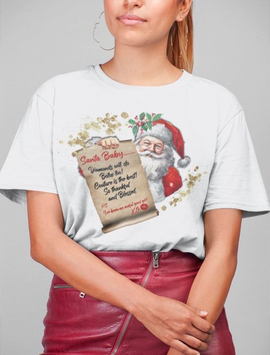 Dear Santa Baby graphic top