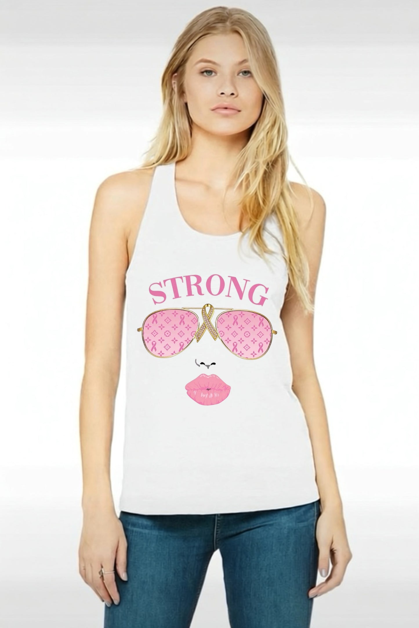 Pretty & Strong graphic top