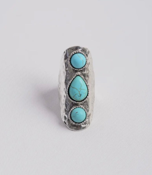 Turquoise Waterfall ring