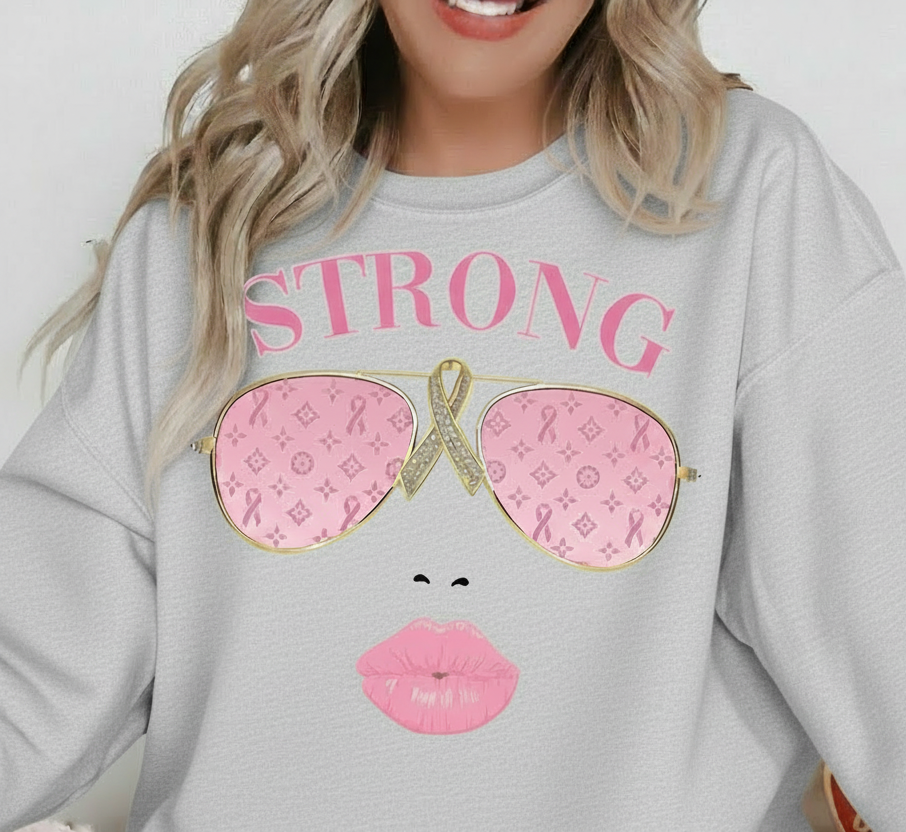 Pretty & Strong graphic top