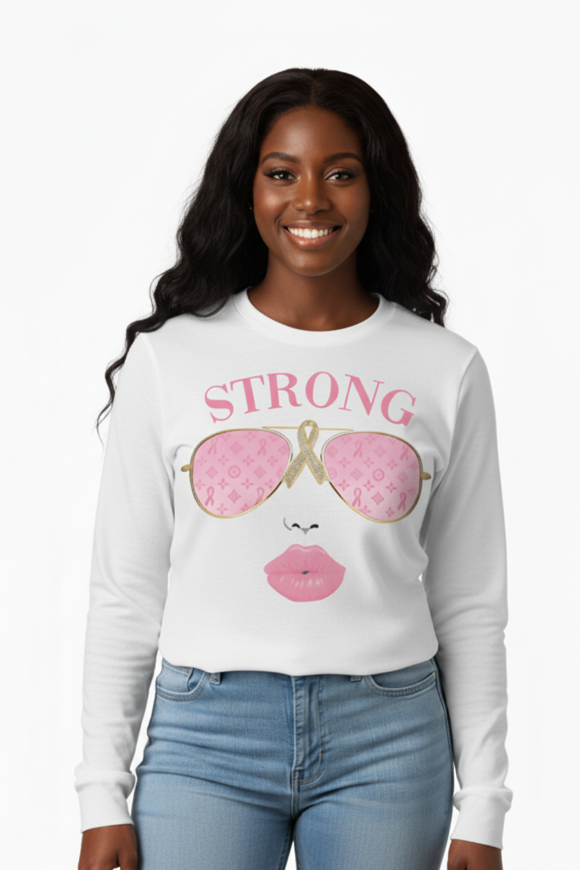 Pretty & Strong graphic top