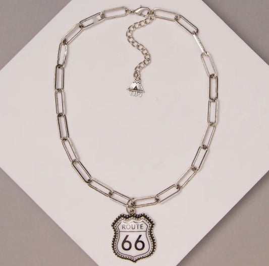 Highway Icon necklace