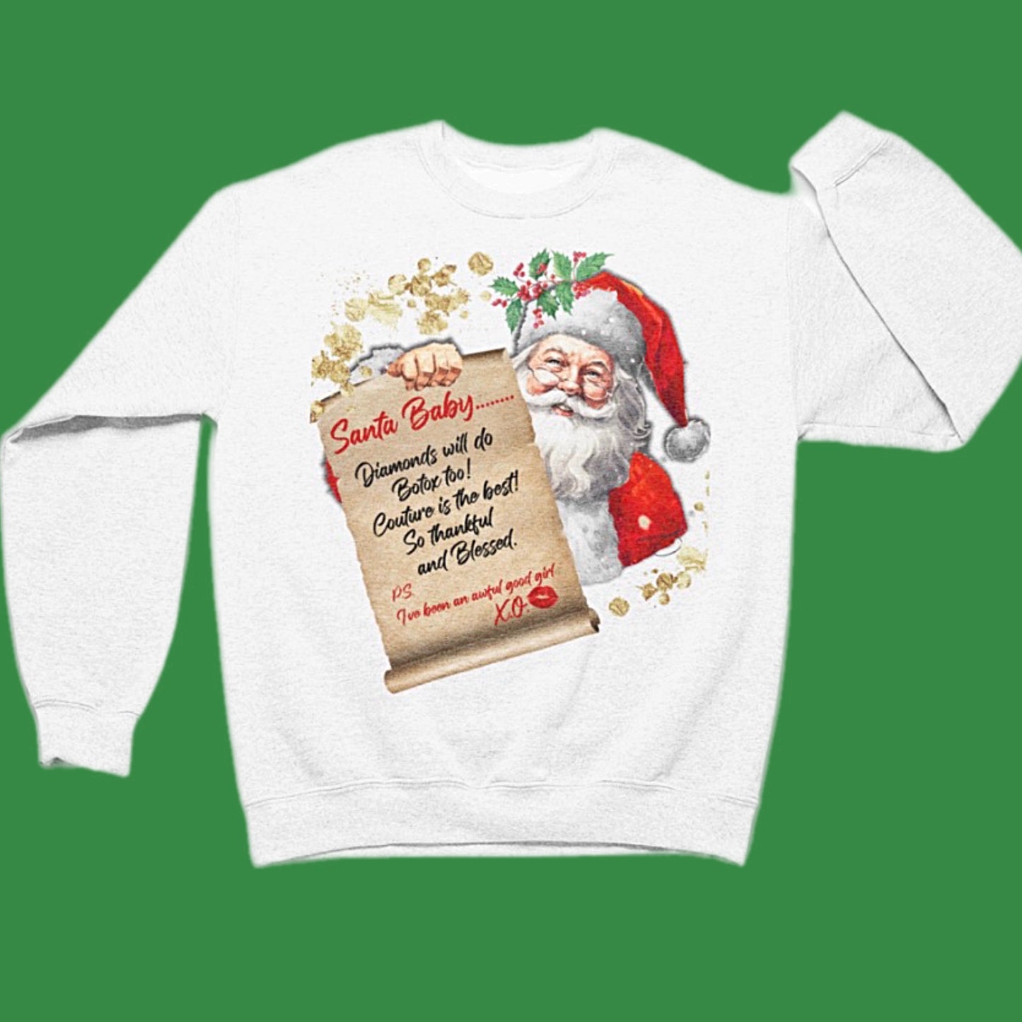 Dear Santa Baby graphic top