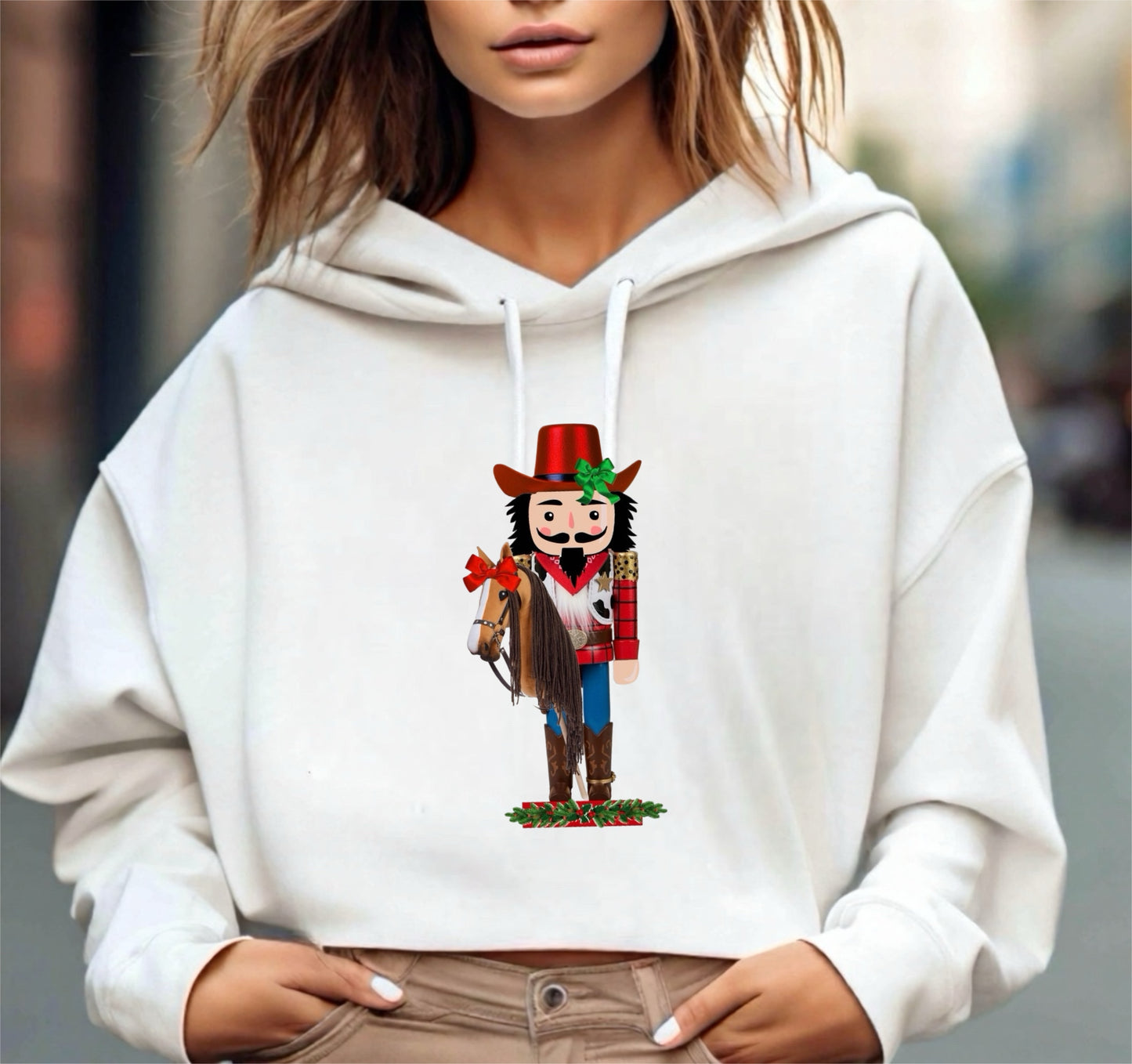 Cowboy Christmas graphic top