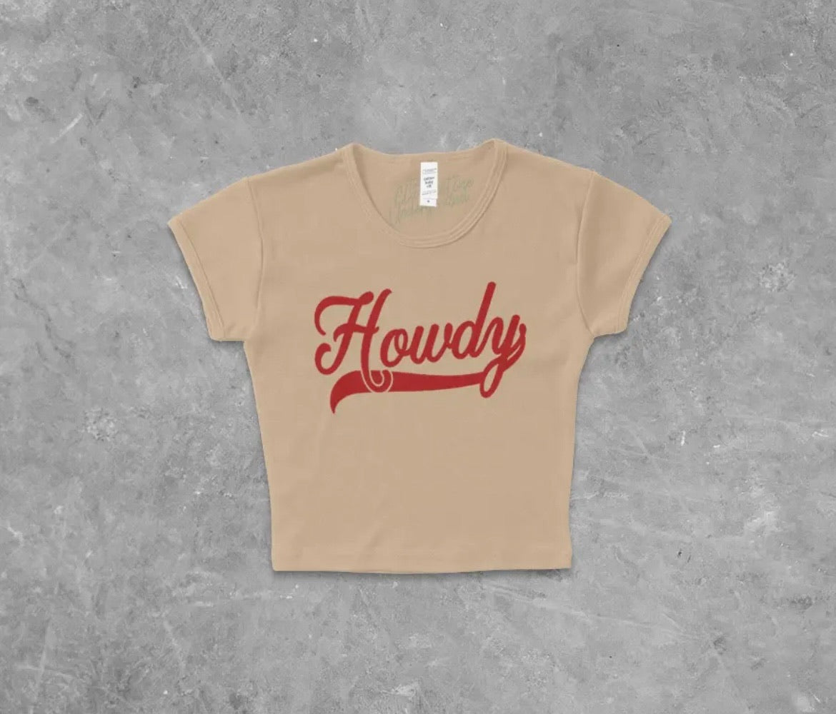 Howdy baby tee