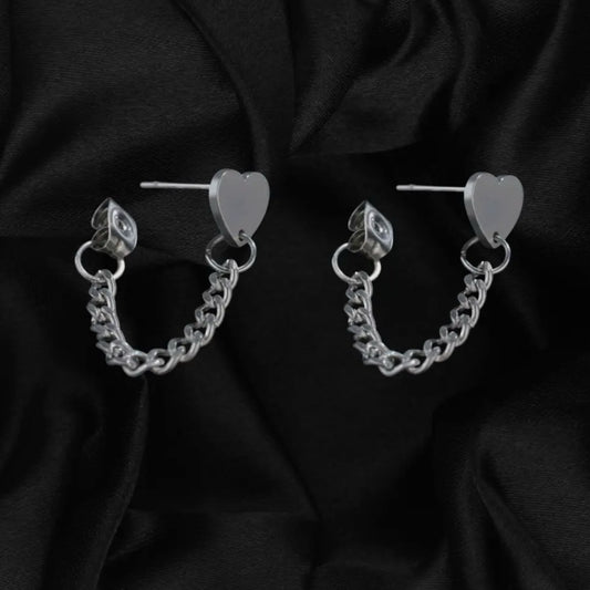 Chain Of Hearts earrings