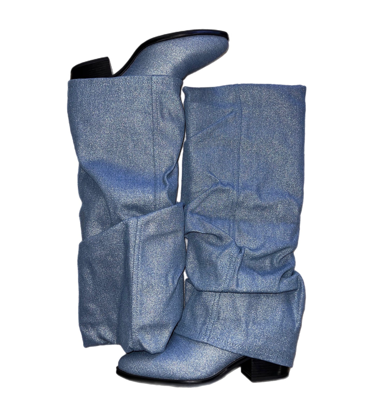 Blue Chrome Cowgirl boots
