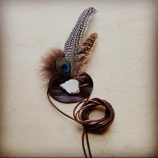 Peacock Feather hatband