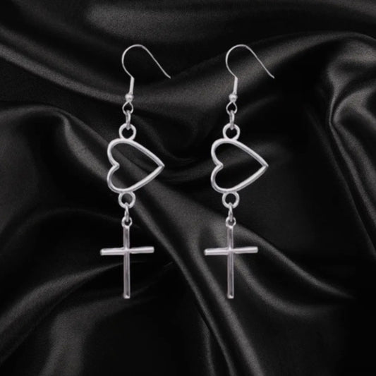 Cross My Heart earrings