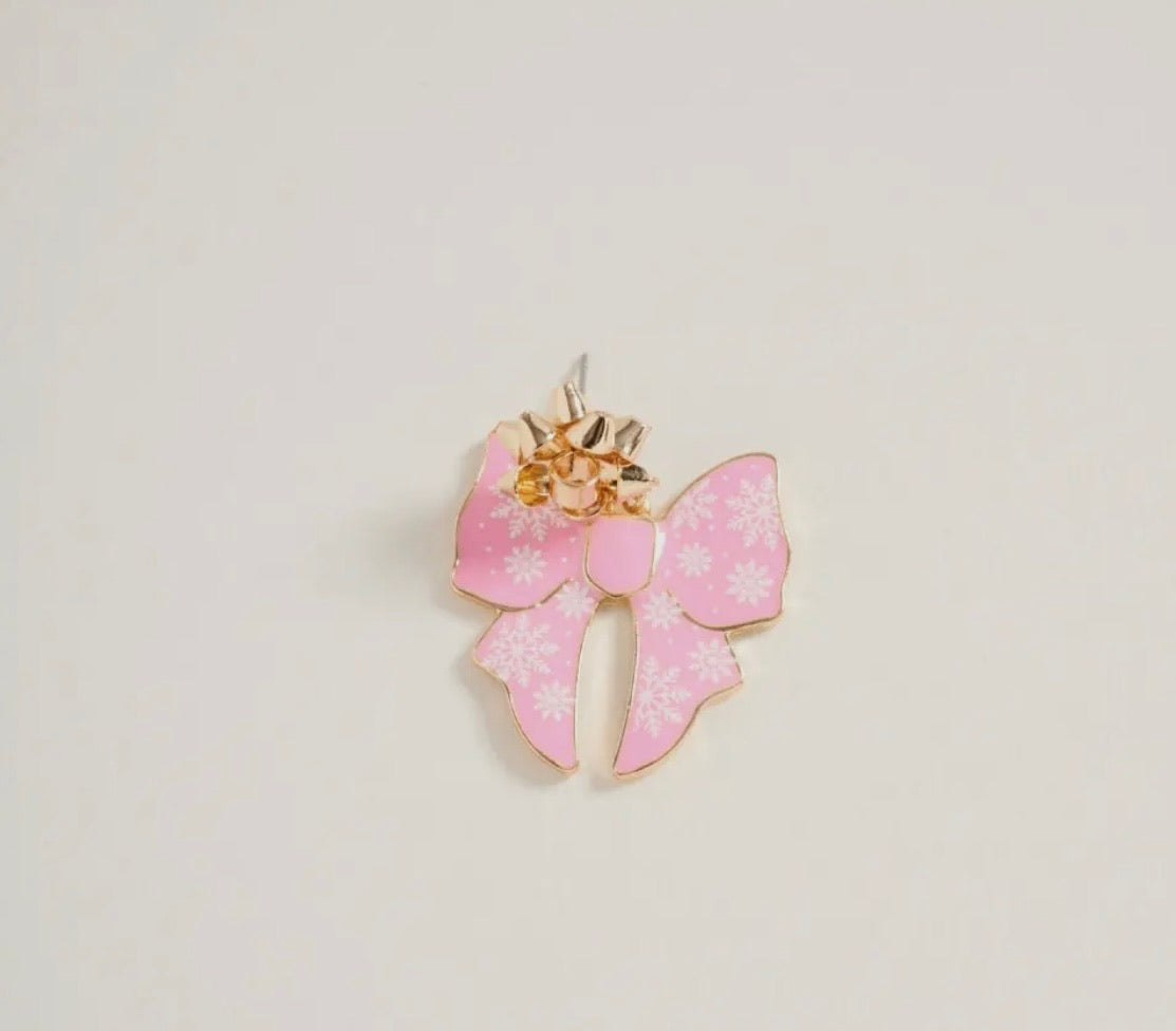 Pretty In Pinkmas earrings