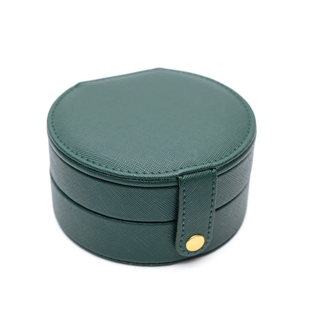 Round Travel Jewelry Case