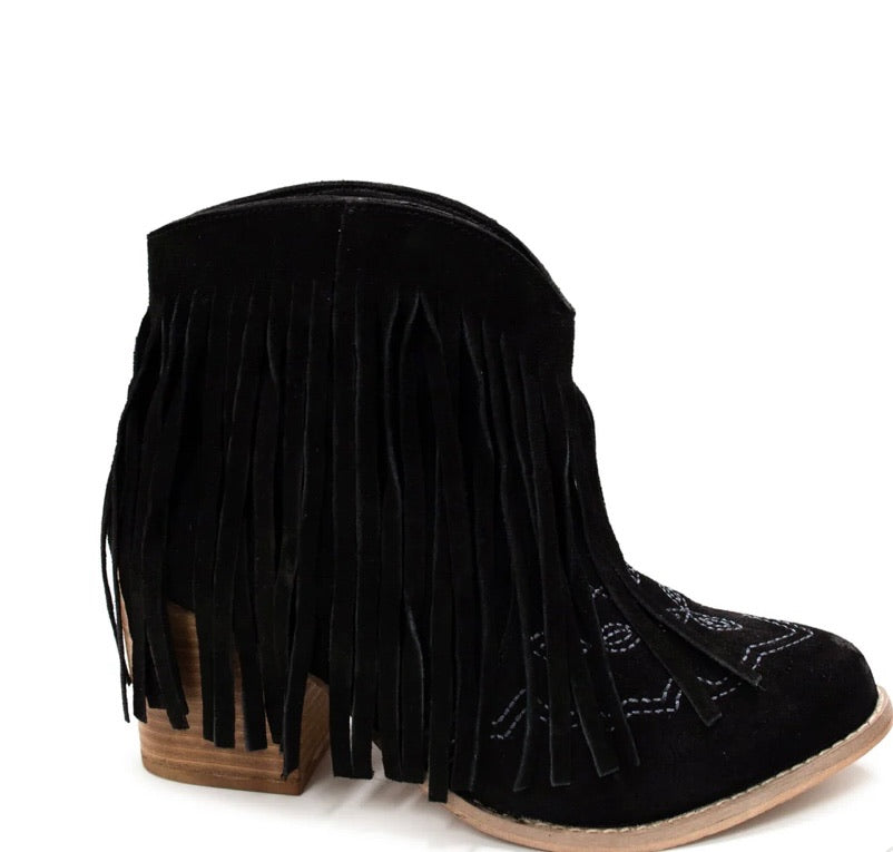 Amos Fringe booties