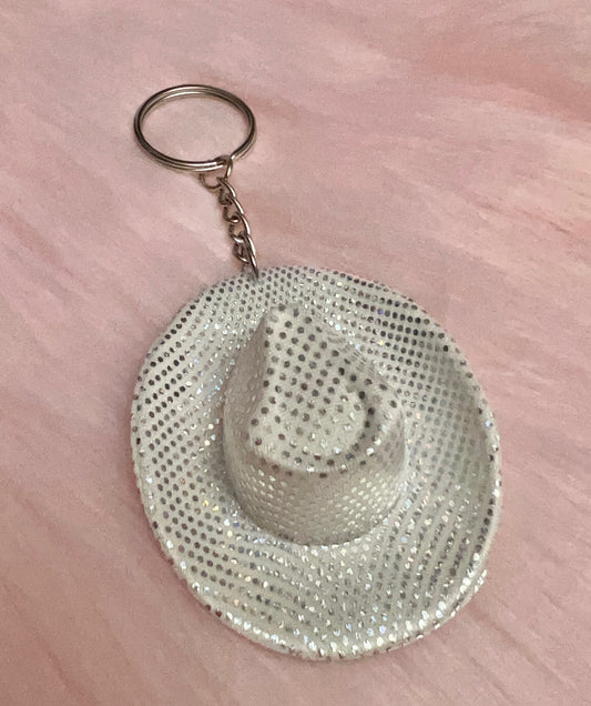 Sparkle Cowboy Hat keychain