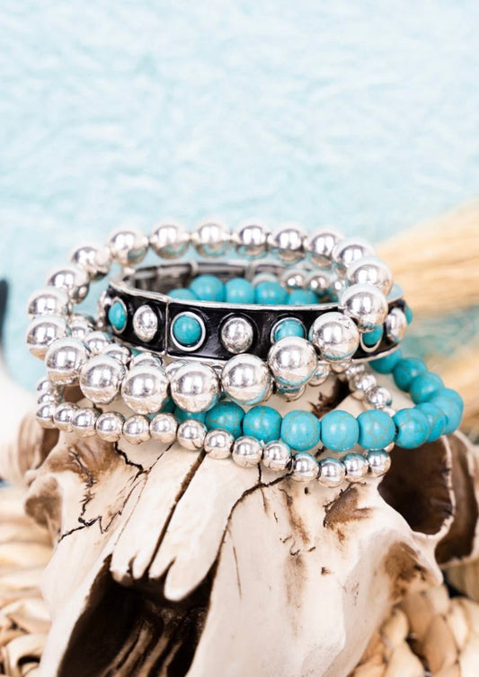 Turquoise Whisper bracelet set