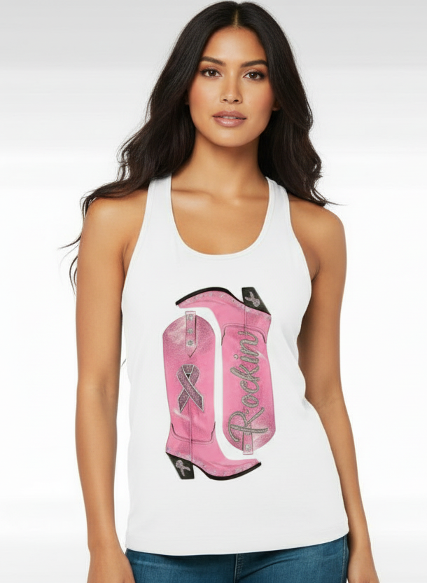 Boots For A Cure graphic top