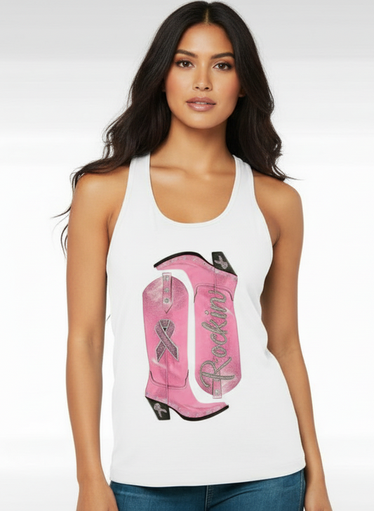 Boots For A Cure graphic top