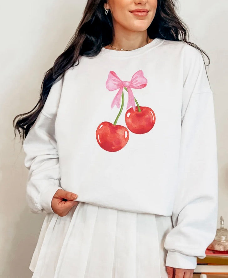 Cherry Bow tee or sweatshirt