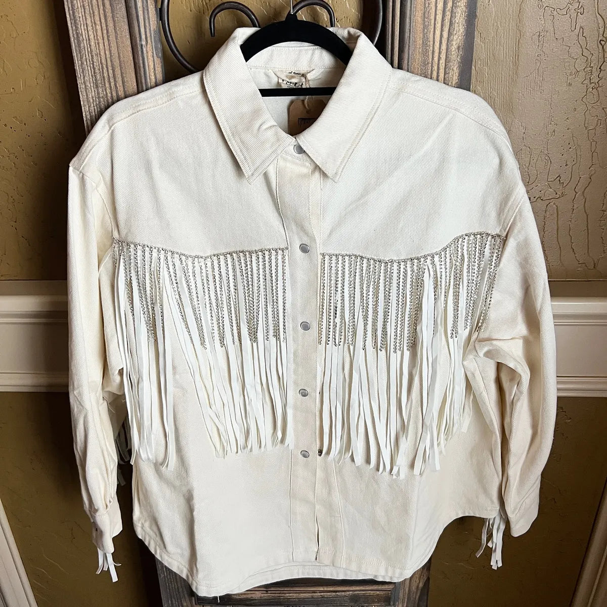 Rhinestone Cowgirl Chic shacket – Southern Styles Boutique